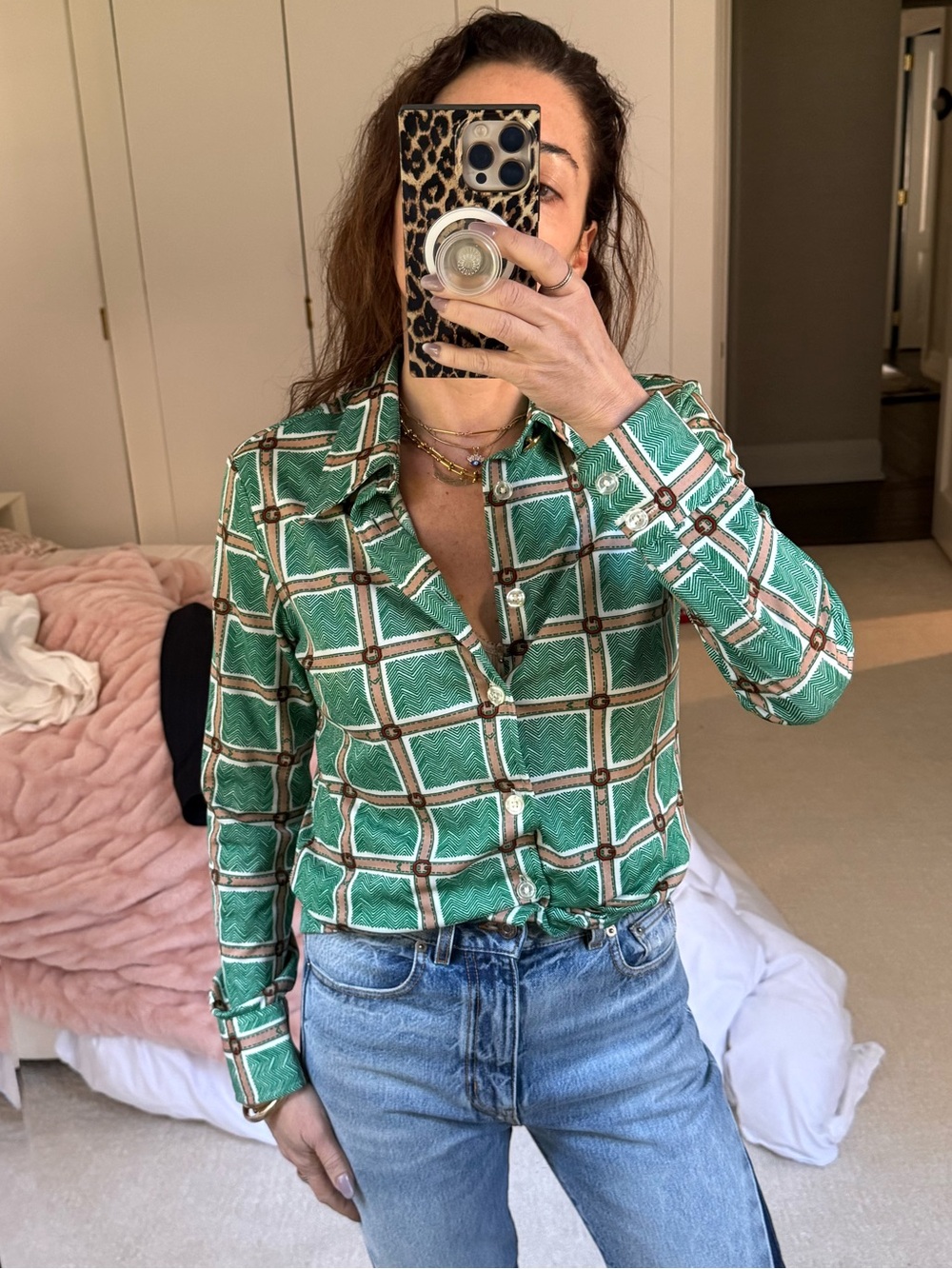 Givenchy vintage Geometric Button-Up Shirt